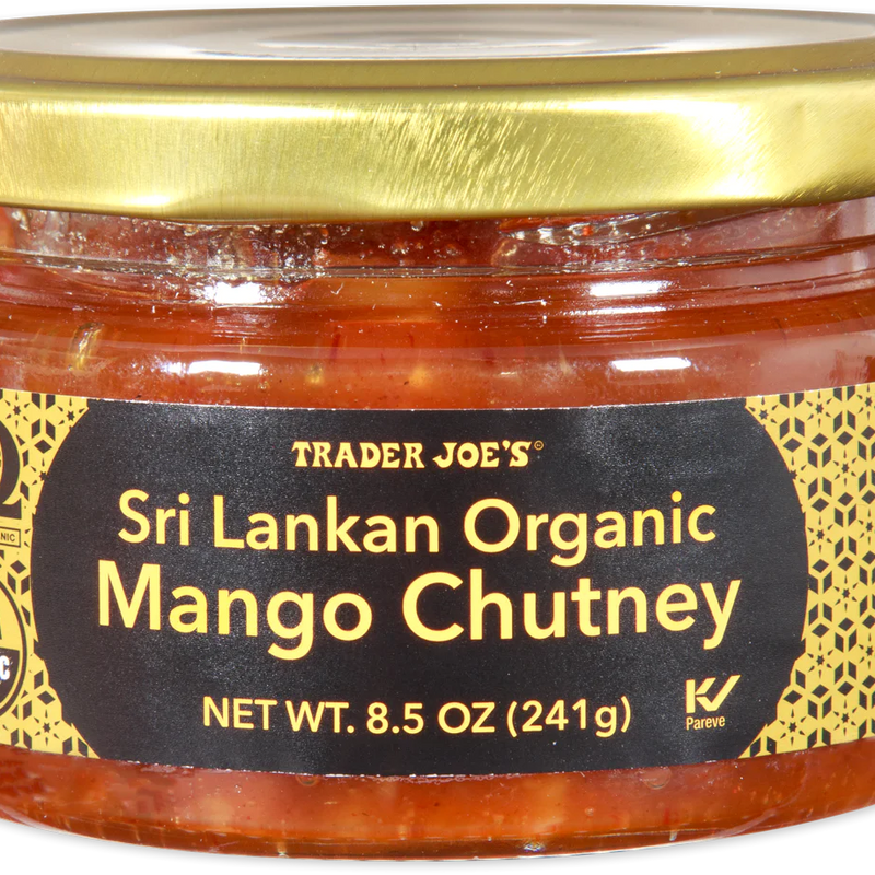 Sri Lankan Organic Mango Chutney – Sweet Spiced Mango Condiment 8.5 Oz