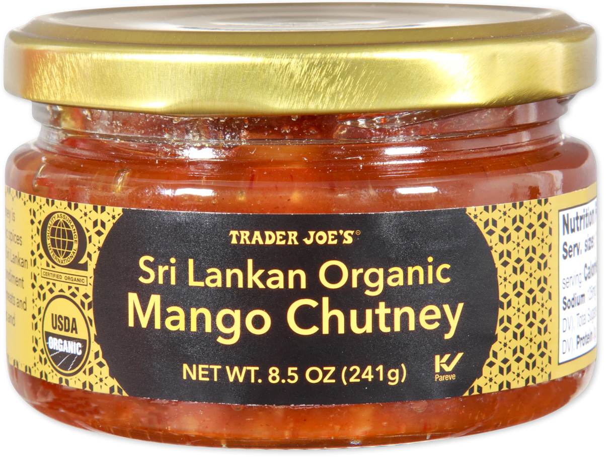 Sri Lankan Organic Mango Chutney – Sweet Spiced Mango Condiment 8.5 Oz