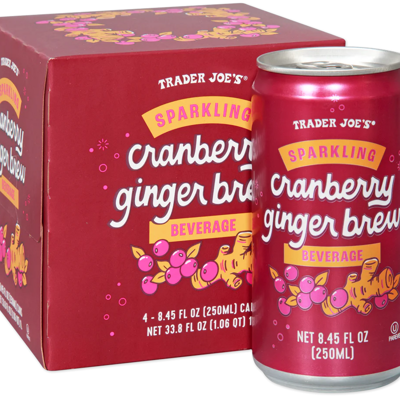 Sparkling Cranberry Ginger Brew Beverage 8.45 Oz