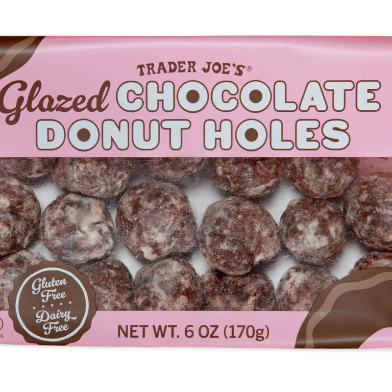 Glazed Chocolate Donut Holes 6 oz