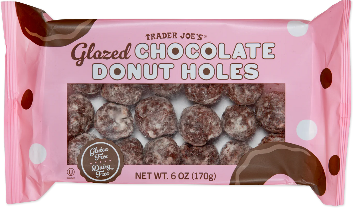 Glazed Chocolate Donut Holes 6 oz