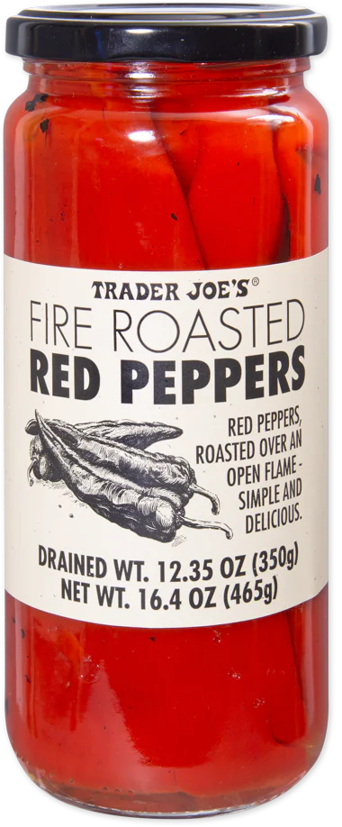 Fire Roasted Red Peppers – Smoky Sweet Roasted Pepper Strips 16.4 Oz