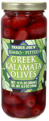 Jumbo Pitted Greek Kalamata Olives (12 Fl Oz)