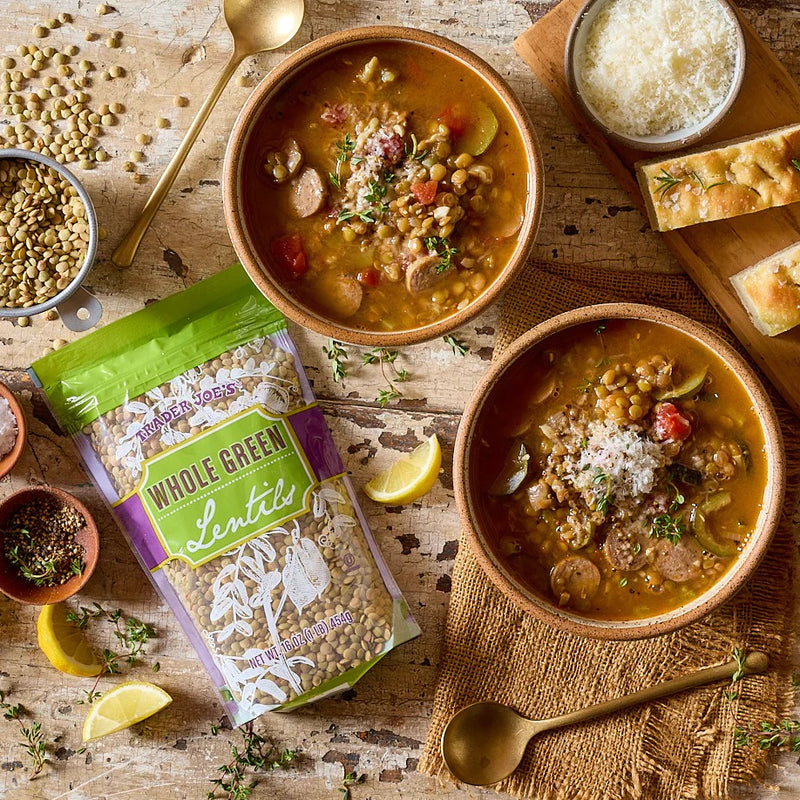 Whole Green Lentils – 16 Oz Nutty High-Protein Legumes