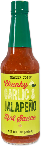 Trader Joes Chunky Garlic & Jalapeño Hot Sauce/10 Fl Oz