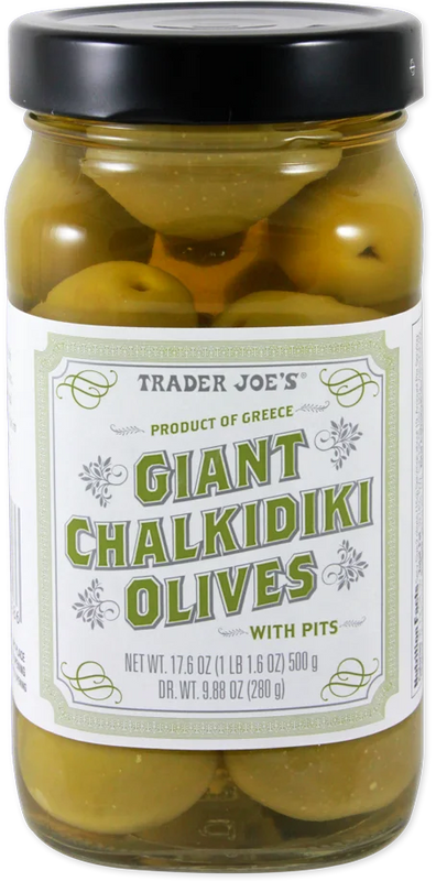 Trader Joe’s Giant Chalkidiki Olives – Firm, Meaty & Flavorful