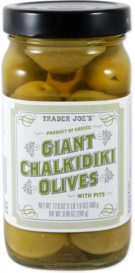 Trader Joe’s Giant Chalkidiki Olives – Firm, Meaty & Flavorful