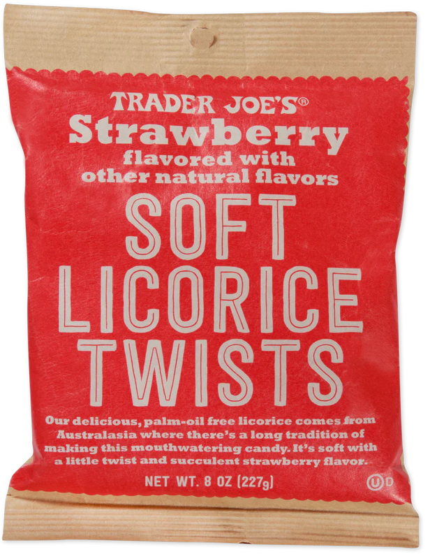 Trader Joe's Soft Strawberry Licorice Twists Sweet & Chewy 8 Oz