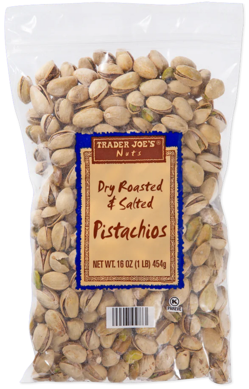 Trader Joes Dry Roasted & Salted Pistachios 1 Lb