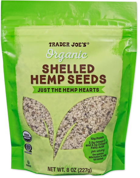 Organic Shelled Hemp Seeds 8 Oz Plant Protein Superfood