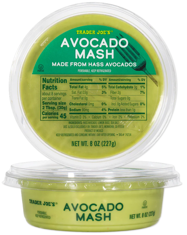 Avocado Mash – Smooth, Ready-to-Use Hass Avocado Spread