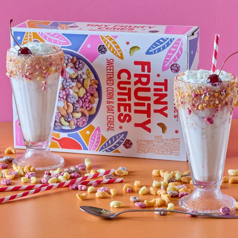 Tiny Fruity Cuties Cereal 16 Oz Trader Joe’s Colorful Flower Moon Shapes