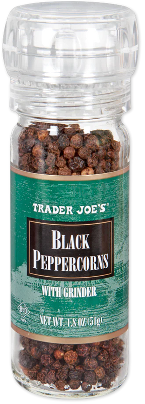 Black Peppercorns with Grinder 1.8 oz