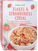 Trader Joes Flakes & Strawberries Cereal 11.7 Oz