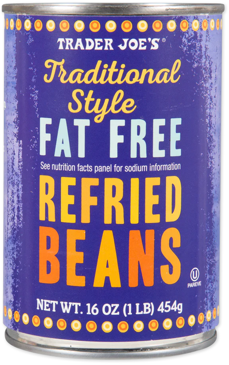 Trader Joes Traditional Style Fat Free Refried Beans 16 Oz