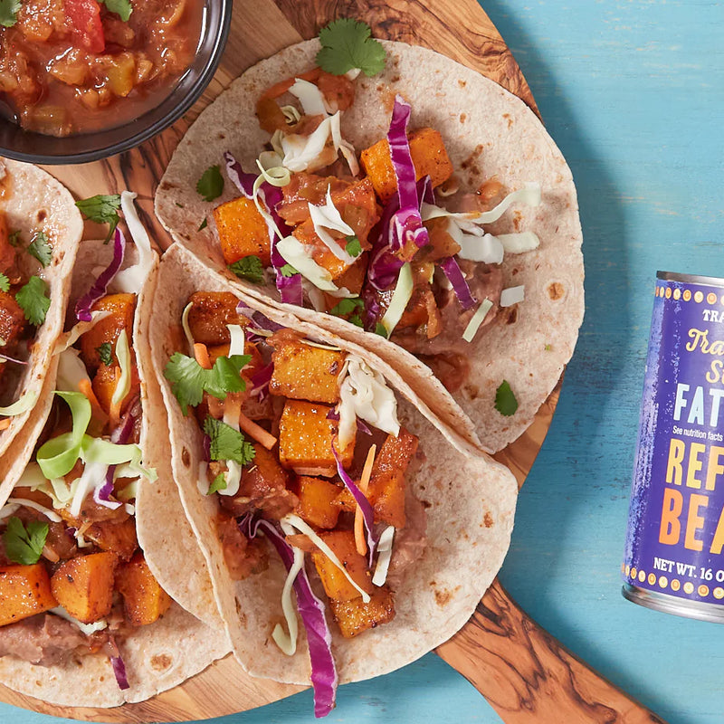 Trader Joes Traditional Style Fat Free Refried Beans 16 Oz