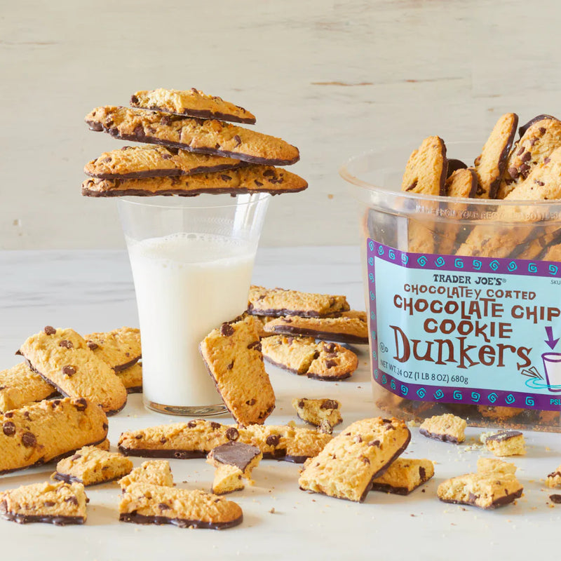 Trader Joes Chocolatey Coated Chocolate Chip Dunkers 24 Oz