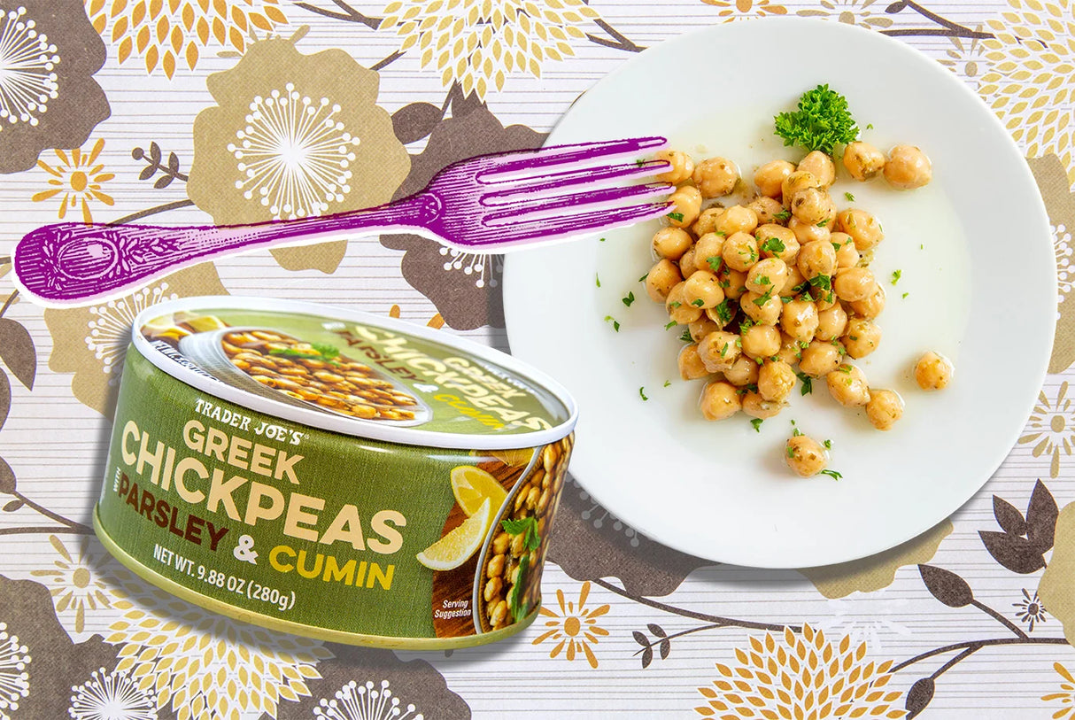Trader Joe’s Greek Chickpeas with Cumin & Parsley – Mediterranean Flavor in a Can