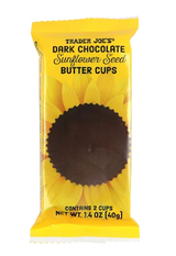 Trader Joe's Dark Chocolate Sunflower Seed Butter Cups 1.4 oz