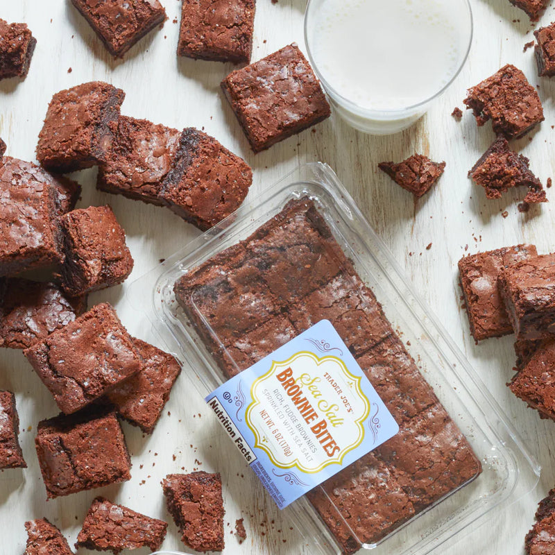 Trader Joes Sea Salt Brownie Bites/6 Oz
