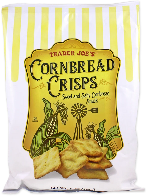Trader Joe's Cornbread Crisps Savory Snack 6 Oz