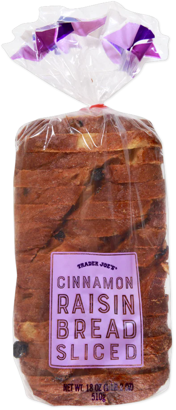 Trader Joes Cinnamon Raisin Sliced Bread/18 Oz
