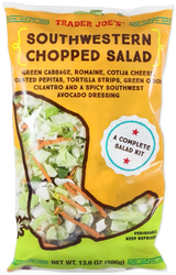 Spicy Southwestern Chopped Salad with Avocado Dressing