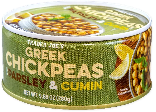 Trader Joe’s Greek Chickpeas with Cumin & Parsley – Mediterranean Flavor in a Can