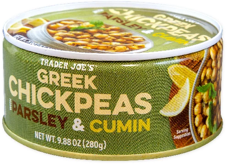 Trader Joe’s Greek Chickpeas with Cumin & Parsley – Mediterranean Flavor in a Can