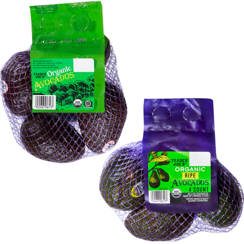Fresh Organic Avocado 4 count 1 Each