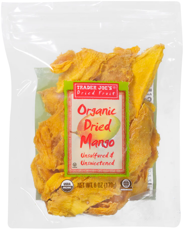 Trader Joes Organic Dried Mango 6 Oz