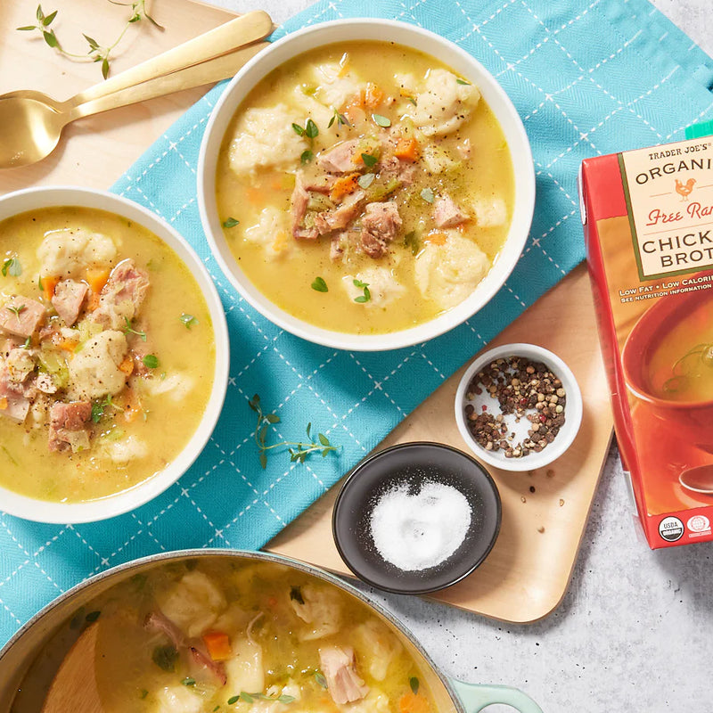 Trader Joes Organic Free Range Chicken Broth 32 Fl Oz