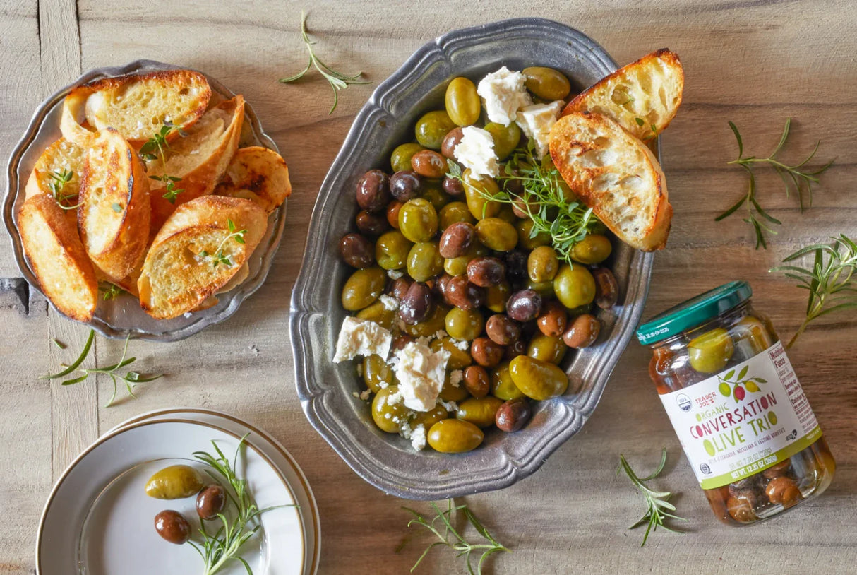 Organic Conversation Olive Trio – Mixed Italian Olive Medley