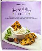 Trader Joe's Fig & Olive Crisps For Sweet Snack (5.3 Oz)