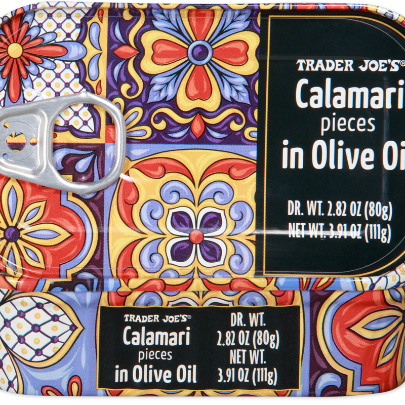 Calamari Pieces in Olive Oil 3.91 oz Tender & Savory