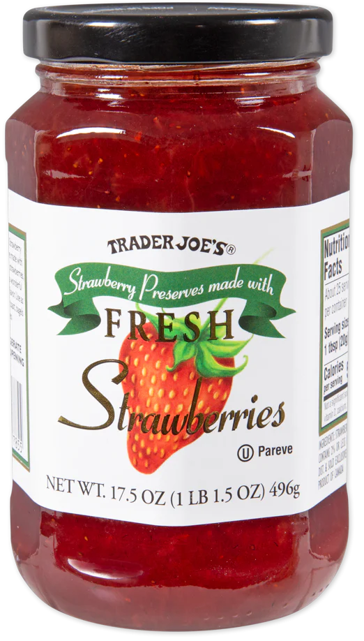 Trader Joes Strawberry Preserves Fresh 17.5 Oz