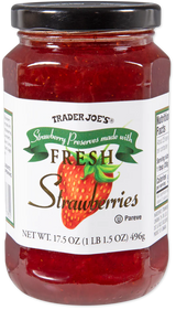 Trader Joes Strawberry Preserves Fresh 17.5 Oz