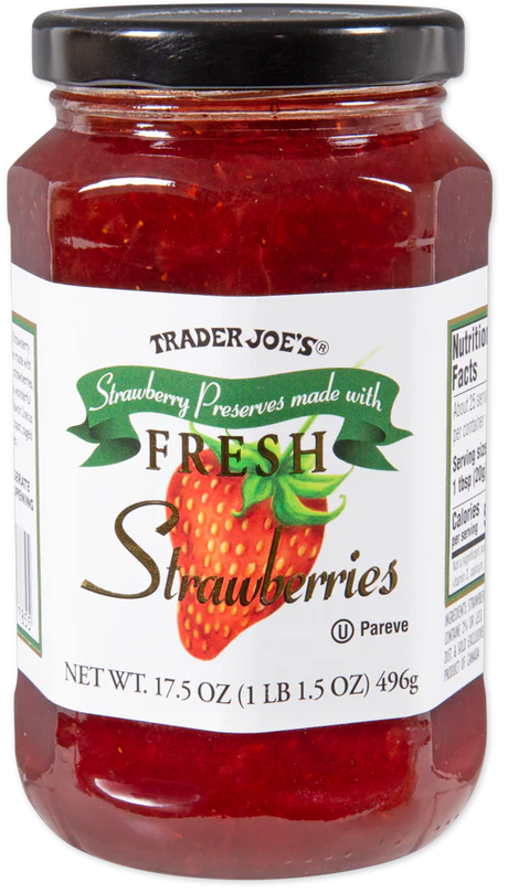 Trader Joes Strawberry Preserves Fresh 17.5 Oz