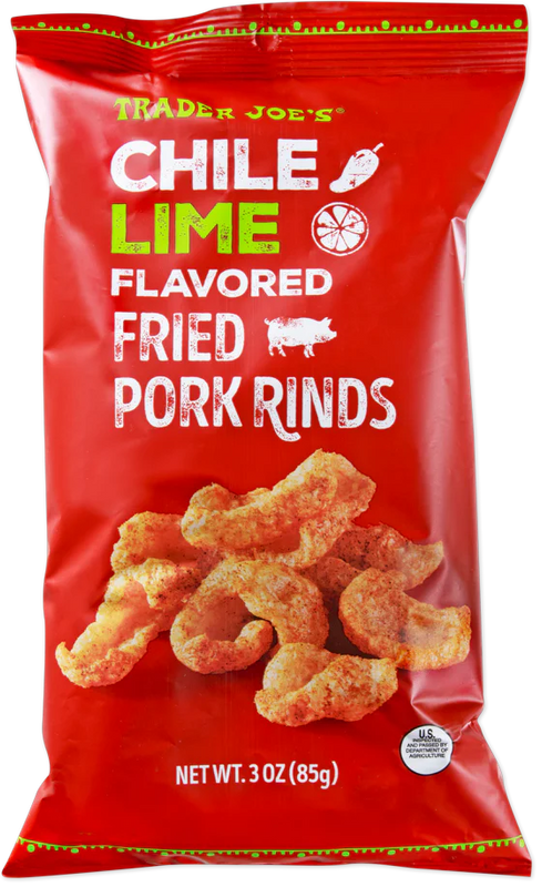 Chile Lime Flavored Fried Pork Rinds 3 Oz
