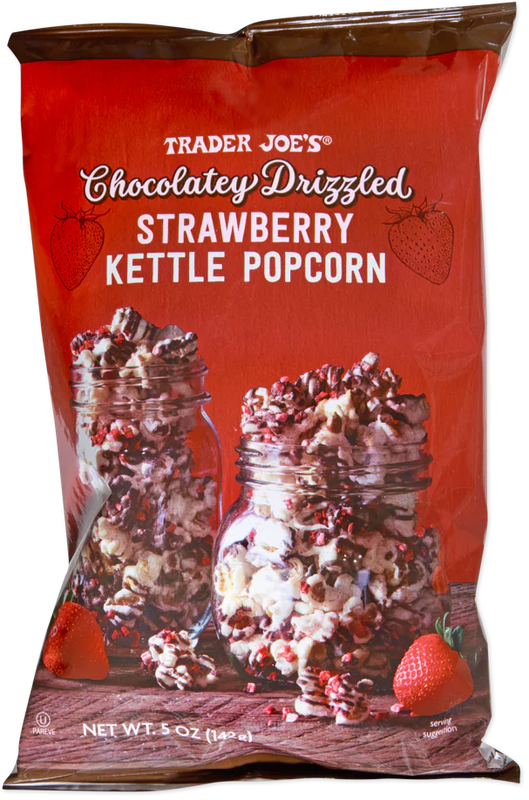 Chocolatey Drizzled Strawberry Kettle Popcorn 5 Oz