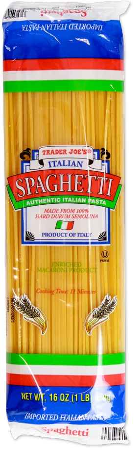 Trader Joe’s Authentic Italian Spaghetti Classic Pasta / 1 Lb
