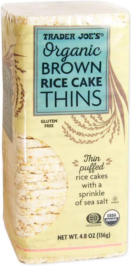 Trader Joes Organic Brown Rice Cake Thins/4.8 Oz