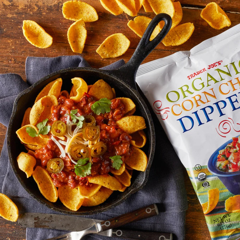 Trader Joe's Organic Corn Chip Dippers Flavorful Snack /9.75 Oz