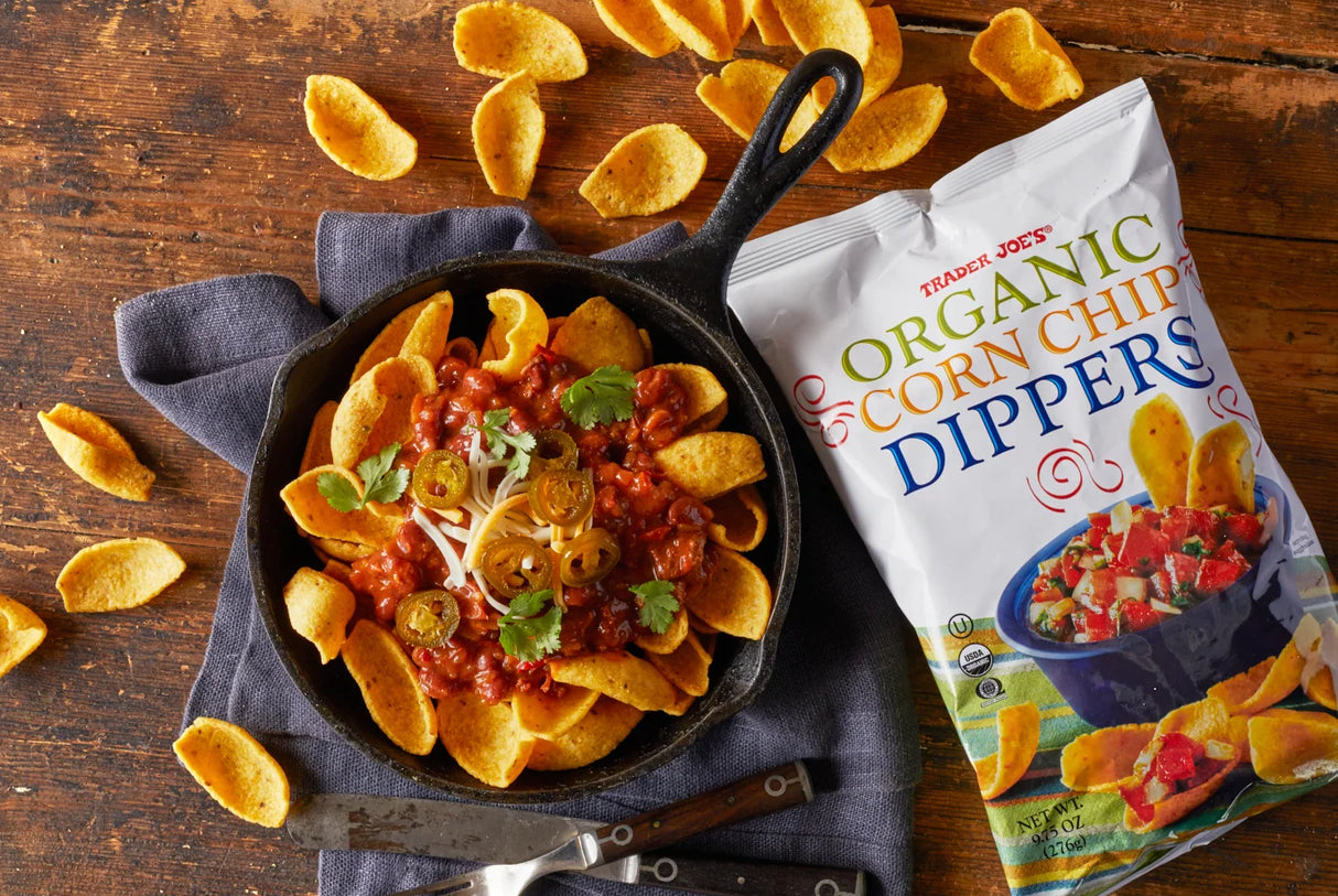 Trader Joe's Organic Corn Chip Dippers Flavorful Snack /9.75 Oz