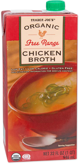 Trader Joes Organic Free Range Chicken Broth 32 Fl Oz