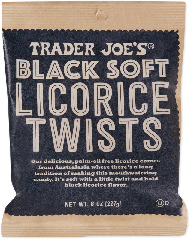 Trader Joe's Soft Black Licorice Twists Sweet & Chewy 8 Oz