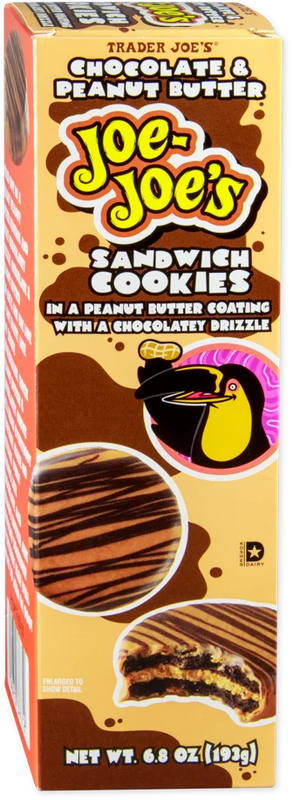 Trader Joe's Chocolate & Peanut Butter Joe-Joe's (6.8 Oz)