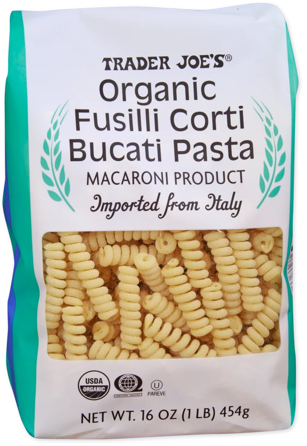 Trader Joe’s Organic Fusilli Corti Bucati Pasta/1 Lb