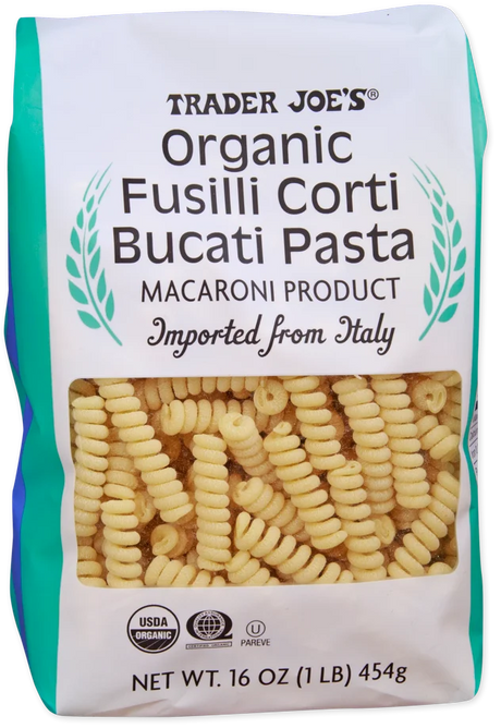 Trader Joe’s Organic Fusilli Corti Bucati Pasta/1 Lb