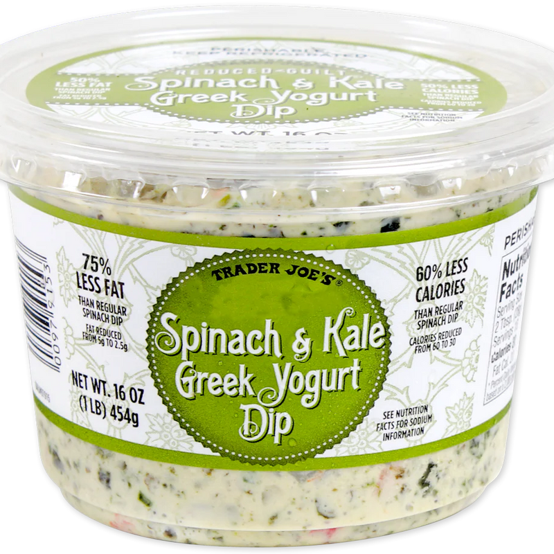 Reduced Guilt Spinach & Kale Greek Yogurt Dip – Light Creamy Veggie Dip with Greek Yogurt